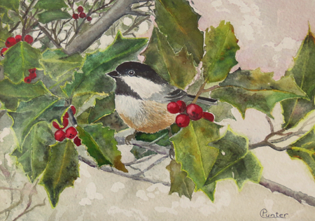 Chickadee and Holly